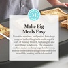 image:imageMartha Stewart 12 x 22 Electric Griddle XL Ceramic NonstickFlat Top Cooking Surface Adjustable Temperature Dial Drip Tray Dishwasher Safe 1500W Fast Even Heating Pancakes amp Eggs Linen CreamCaviar Gray